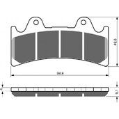 Brzdové obloženie GOLDFREN 227 GP6