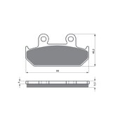 Brzdové obloženie GOLDFREN 051 S3