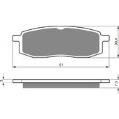 Brzdové obloženie GOLDFREN 043 AD