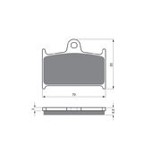 Brzdové obloženie GOLDFREN 017 S3