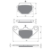 Brzdové obloženie GOLDFREN 086 AD