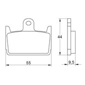 Brzdové obloženie ACCOSSATO AGPP150 OR