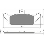 Brzdové obloženie GOLDFREN 101 AD  STREET