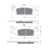 Brzdové obloženie GOLDFREN 256 K5