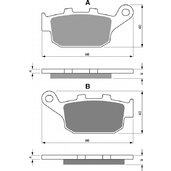 Brzdové obloženie GOLDFREN 306 S33 STREET Zadná