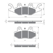 Brzdové obloženie GOLDFREN 329 AD