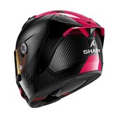 Shark prilba aeron - carbon skin / dvd - 2_AERON_CARBON-SKIN_DVD_34Lback_GLOSSY_HE0102DVD (Custom)