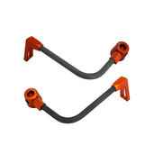 Lever guard ACCOSSATO with black hose and joint right + left , carbon