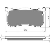 Brzdové obloženie GOLDFREN 353 AD (1 sada =4  ks)