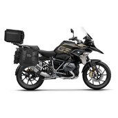 Set of SHAD TERRA TR40 adventure saddlebags and SHAD TERRA aluminium top case TR55 PURE BLACK, including mounting kit SHAD BMW R1250GS ADVENTURE