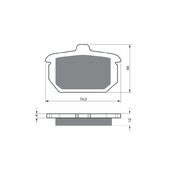 Brzdové obloženie GOLDFREN 058 AD