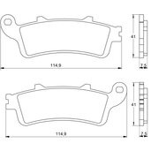 Brzdové obloženie ACCOSSATO AGPA16 OR