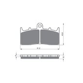 Brzdové obloženie GOLDFREN 194 S33 STREET FRONT