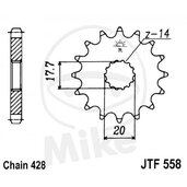 Reťazové koliečko JT JTF 558-14 14T, 428