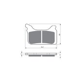 Brzdové obloženie GOLDFREN 231 GP6