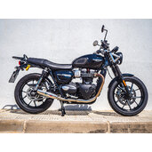 Dual slip-on exhaust GPR DEEPTONE T.89.DE Brushed Stainless steel including removable db killers and link pipes