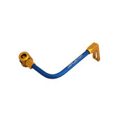 Lever guard ACCOSSATO with blue hose and joint right, aluminium