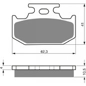 Brzdové obloženie GOLDFREN 100 K5