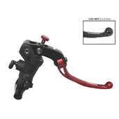 Radial brake master cylinder ACCOSSATO 19 x 20 with folding lever,red