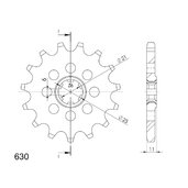 Reťazové koliečko SUPERSPROX CST-331:14 14T, 630