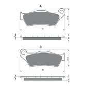 Brzdové obloženie GOLDFREN 349 S3