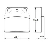Brzdové obloženie ACCOSSATO AGPP165 OR