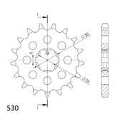 Reťazové koliečko SUPERSPROX CST-568:17 17T, 530