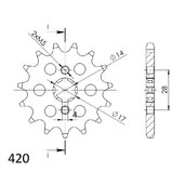 Reťazové koliečko SUPERSPROX CST-1127:13 13T, 420