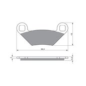 Brzdové obloženie GOLDFREN 300 AD