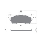 Brzdové obloženie GOLDFREN 089 AD  OFF-ROAD FRONT