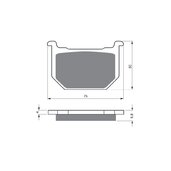 Brzdové obloženie GOLDFREN 111 AD  OFF-ROAD FRONT