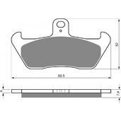 Brzdové obloženie GOLDFREN 089 K5