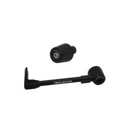 Lever guard ACCOSSATO with black hose and joint left, aluminium