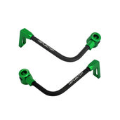 Lever guard ACCOSSATO with black hose and joint right + left , aluminium