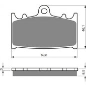 Brzdové obloženie GOLDFREN 032 S33 STREET FRONT