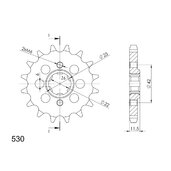 Reťazové koliečko SUPERSPROX CST-289:16 16T, 530