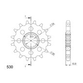 Reťazové koliečko SUPERSPROX CST-579:16 16T, 530