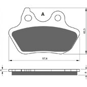 Brzdové obloženie GOLDFREN 244 S33 STREET Zadná