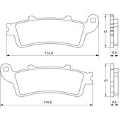 Brzdové obloženie ACCOSSATO AGPA15 OR