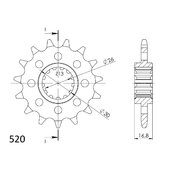 Reťazové koliečko SUPERSPROX CST-1269:15 15T, 520