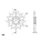 Reťazové koliečko SUPERSPROX CST-1901:15 15T, 520
