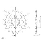 Reťazové koliečko SUPERSPROX CST-281:15 15T, 520