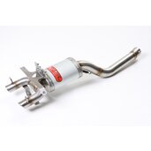Slip-on exhaust GPR GHOST Y.146.TO Brushed Titanium including removable db killer and link pipe