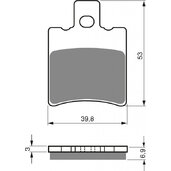 Brzdové obloženie GOLDFREN 107 AD
