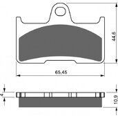 Brzdové obloženie GOLDFREN 281 AD  STREET