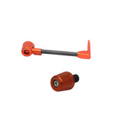 Lever guard ACCOSSATO with black hose and joint right, carbon