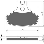 Brzdové obloženie GOLDFREN 291 K5