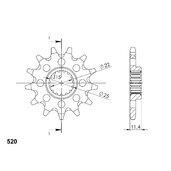 Reťazové koliečko SUPERSPROX CST-1902:17 17T, 520