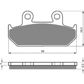 Brzdové obloženie GOLDFREN 051 AD  STREET