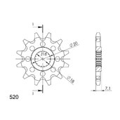 Reťazové koliečko SUPERSPROX CST-427:12 12T, 520